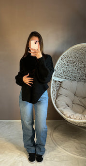 Pull en laine noir