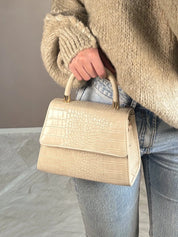 Sac en synthétique couleur crème