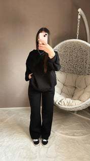 Ensemble sweat noir